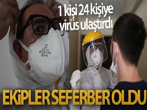 Akraba apartmanında 1 kişi 24 kişiye virüs bulaştırdı, ekipler seferber oldu