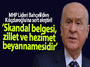 Bahçeli'den Kılıçdaroğlu'nun grup konuşmasına sert tepki