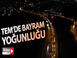 Kurban Bayramı için yola çıkanların TEM'de oluşturduğu yoğunluk arttı