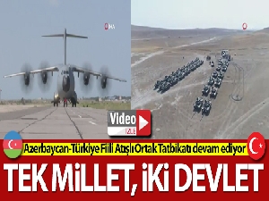 Azerbaycan-Türkiye Fiili Atışlı Ortak Tatbikatı devam ediyor
