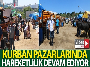 Kurban pazarlarında hareketlilik devam ediyor