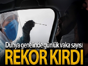 Korona virüs salgınında dünya genelinde günlük vaka sayısı rekor kırdı