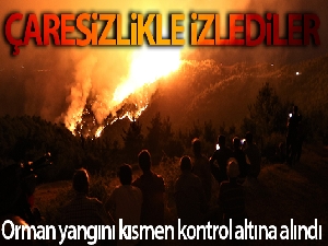 Yangını çaresizlikle izlediler