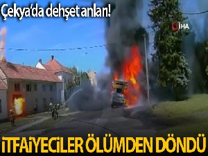 Çekya'da itfaiyeciler ölümden döndü