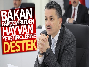 Bakan Pakdemirli'den hayvan yetiştiricilerine destek
