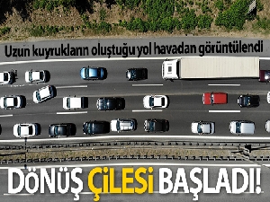 Kocaeli TEM Otoyolu'nda dönüş çilesi başladı