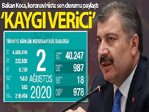 Bakan Koca, koronavirüste son rakamları paylaştı!