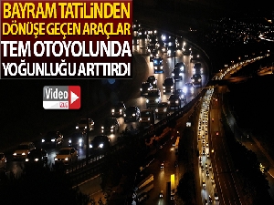 Kocaeli TEM'de dönüş çilesi sürüyor