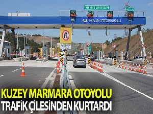 Kuzey Marmara Otoyolu bayram tatilcilerini trafik çilesinden kurtardı