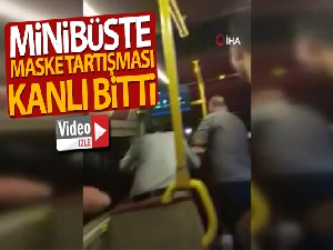 Minibüste maske tartışması kanlı bitti