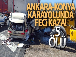 Gurbetçi ailenin otomobili tıra çarptı: 5 ölü