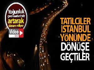 Kocaeli TEM Otoyolu'nda bayram trafiği sürüyor