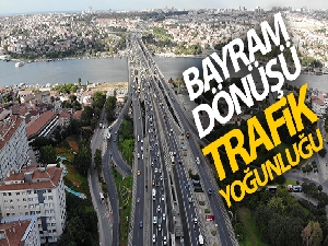 Bayram sonrası ilk mesai gününde trafik yoğunluğu