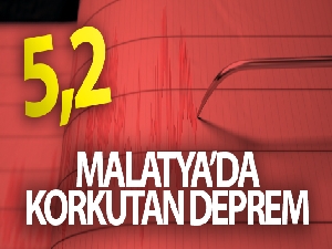Malatya'da 5,2 büyüklüğünde deprem! Deprem anı böyle görüntülendi