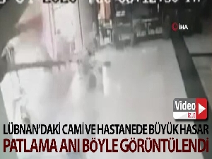 Lübnan'daki cami ve hastanede büyük hasar