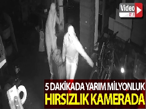 Beykoz'da yarım milyonluk hırsızlık kamerada