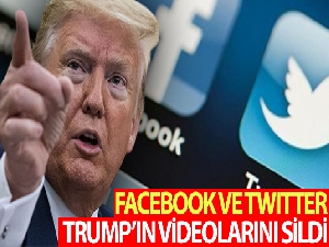 Facebook ve Twitter, Trump'ın paylaştığı videoları sildi
