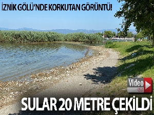 İznik Gölü'nde korkutan görüntü
