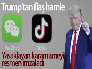 Trump'tan Çin merkezli mobil uygulamalarla iş yapmayı yasaklayan iki kararname