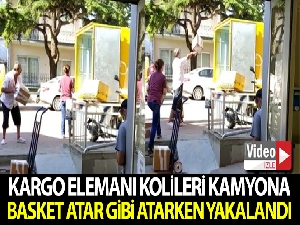 Kargo elemanından üçlük atış