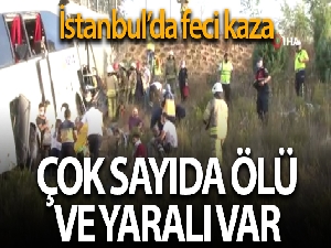 Eyüpsultan'da yolcu otobüsü yoldan çıktı: 5 ölü, 26 yaralı