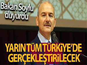Bakan Soylu: Tüm Türkiye'de yüksek yoğunluklu denetim gerçekleştireceğiz