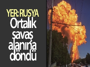 Rusya'da benzin istasyonunda LPG tankı patladı: 4 yaralı
