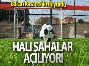 Halı sahalar yarın itibariyle açılıyor