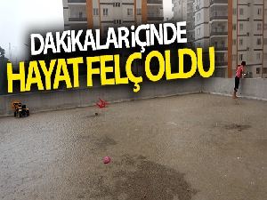 Kozan'da dakikalar içinde hayat felç oldu