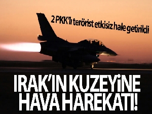 Irak'ın kuzeyine hava harekatı: 2 PKK'lı terörist etkisiz hale getirildi!