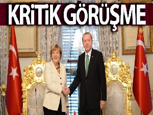 Cumhurbaşkanı Erdoğan, Şansölye Merkel ile görüştü