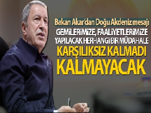Bakan Akar, 'Harekat Merkezi'nden önemli mesajlar verdi