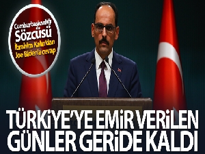 İbrahim Kalın'dan Joe Biden'a cevap
