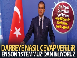AK Parti Sözcüsü Çelik'ten Joe Biden'in sözlerine sert tepki!