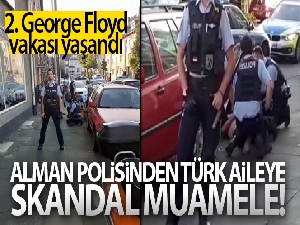 Alman polisinden Türk gence George Floyd şiddeti