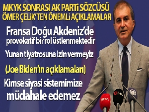 AK Parti Sözcüsü Ömer Çelik: 'Yunan tiyatrosuna izin vermeyiz'
