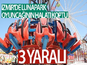 İzmir'de lunapark oyuncağının halatı koptu: 3 yaralı