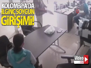Kolombiya'da ilginç soygun girişimi!
