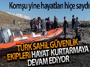 Türk karasularına geri itilen 25 düzensiz göçmen kurtarıldı