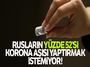 Rusların yüzde 52'si korona virüsü aşısı yaptırmak istemiyor