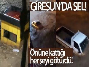 Giresun'da sel suları önüne kattığını sürükleyerek götürdü! Kayıplar var