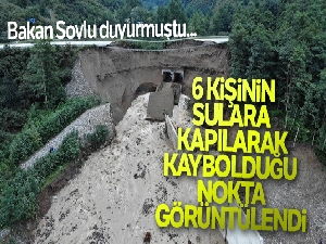 5'i jandarma biri iş makinesi operatörünün kaybolduğu nokta havadan görüntülendi