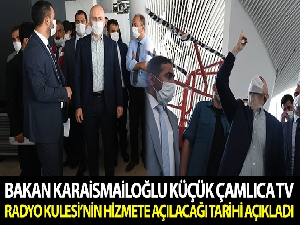 Bakan Karaismailoğlu, Küçük Çamlıca TV Radyo Kulesi'ndekı çalışmaları inceledi