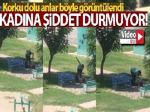 Antalya'da parkta kadına darp!