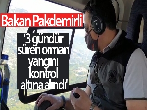 Bakan Pakdemirli: 'Adana Kozan'da 3 gündür süren orman yangını kontrol altına alındı'