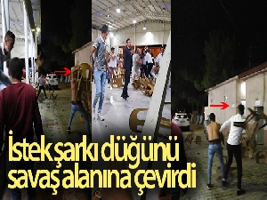 İstek şarkı düğünü savaş alanına çevirdi