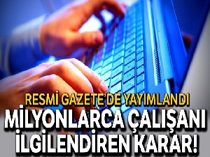 Kamu kuruluşlarında esnek çalışma yöntemleri Resmi Gazetede