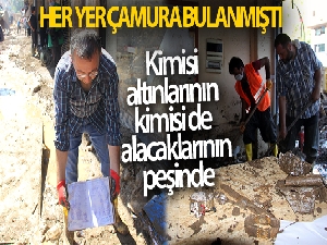 Kimisi altınlarının kimisi de alacaklarının peşinde