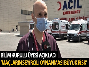 Bilim Kurulu Üyesi Kayıpmaz: “Tezahüratsız maç olmayacağı için maske kuralına uyulmayabilir, bu büyük risk”