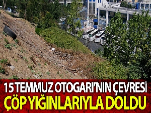 Otogarın çevresi çöp yığınlarıyla doldu